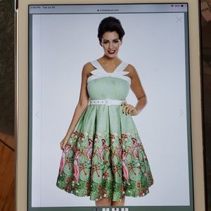 Lindy Bop Bailee bicycle print swing dress